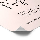 Eenvoudige Handgeschreven Typografie Datum Nacht J Poster (Hoek)