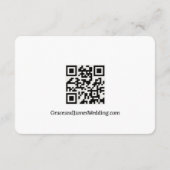 Eenvoudige handgeschreven typografie Details QR Co Informatiekaartje (Achterkant)