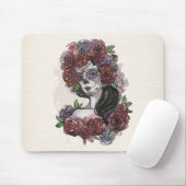 Eenvoudige handgetekende Dia de los Muertos | Muis Muismat (Met muis)