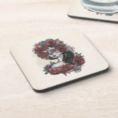 Eenvoudige handgetekende Dia de los Muertos | Onde Bier Onderzetter (Linkerzijde)