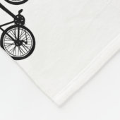 Eenvoudige handgetekende doedelen van fietsen fleece deken (Hoek)