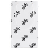 Eenvoudige handgetekende doedelen van fietsen klein cadeauzakje (Voorkant)