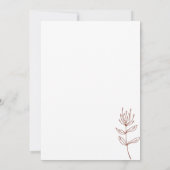 Eenvoudige, handgetekende illustratie met bladerkl kaart (Achterkant)