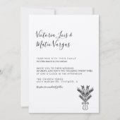 Eenvoudige handgetekende palmboom, mogelijk huweli kaart (Voorkant)