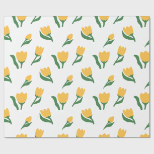 Eenvoudige Handgetekende Waterverf Bloemengestilee Cadeaupapier