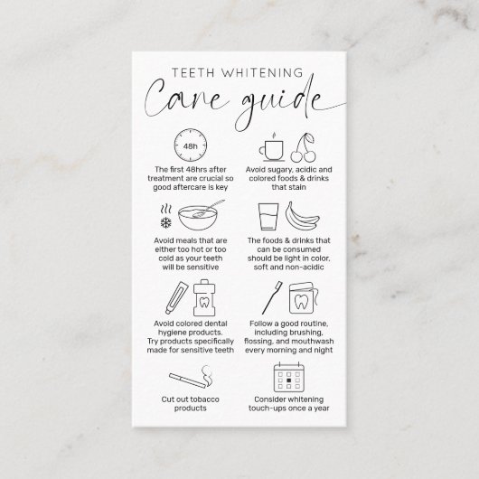 Eenvoudige handleiding voor Logo in script - White Visitekaartje (Voorkant)