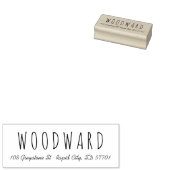 Eenvoudige handletter script retour adres stempel (Gestempeld)