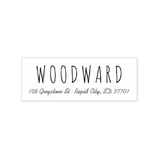 Eenvoudige handletter script retour adres stempel