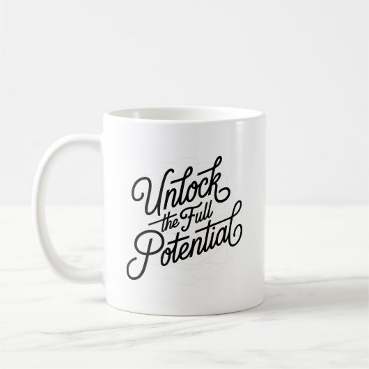 Eenvoudige handlettering ontgrendel het volledige koffiemok (Links)