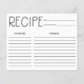 Eenvoudige handmatige Kaart voor het ontvangen van (Voorkant)