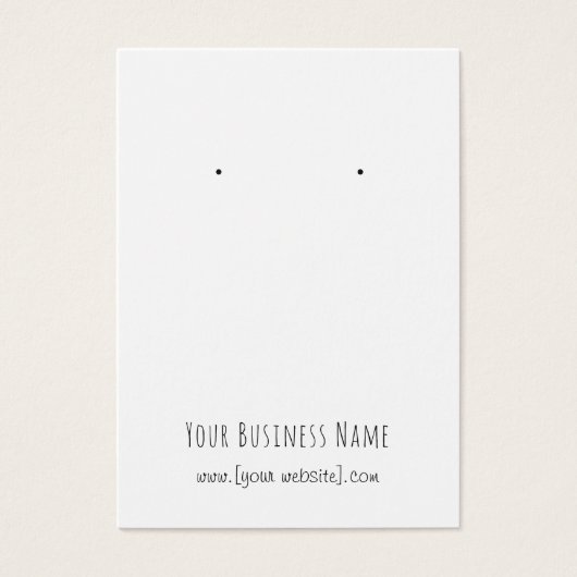 Eenvoudige handschriftenkaart voor aangepaste verz visitekaartje (Voorkant)