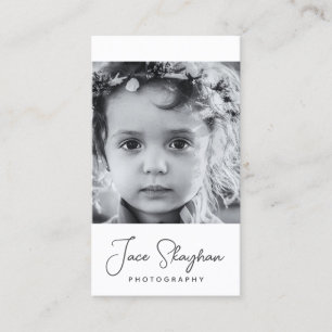 Eenvoudige handtekening Elegant Script Photography Visitekaartje