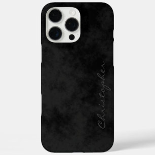 Eenvoudige handtekening gevlekt zwart iPhone 16 pro max hoesje