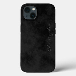 Eenvoudige handtekening gevlekt zwart Case-Mate iPhone case