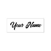 Eenvoudige handtekening handgeschreven aangepaste rubberstempel (Afrduk)