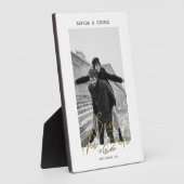 Eenvoudige handtekening minimalistisch foto Opslaa Fotoplaat (Zijkant)