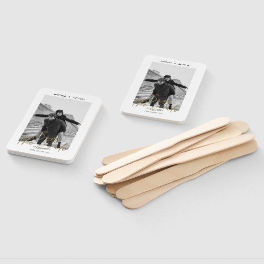 Eenvoudige handtekening minimalistisch foto Opslaa Handwaaier (Niet-gemonteerd)