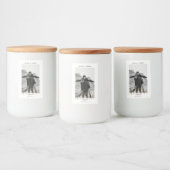 Eenvoudige handtekening minimalistisch foto Opslaa Voedselcontainer Etiket (Flessen)