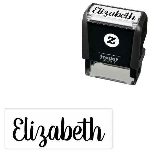 Eenvoudige handtekening Voornaam Script Sjabloon Zelfinktende Stempel (In situ)