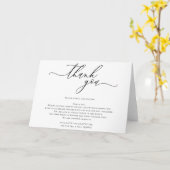 Eenvoudige handtekening Witte aangepaste foto dank Kaart (Gele Bloem)