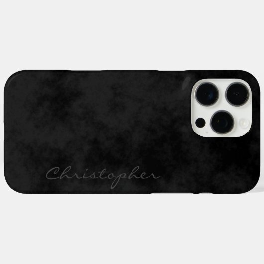 Eenvoudige handtekening, zwart Case-Mate iPhone case (Achterkant (horizontaal))