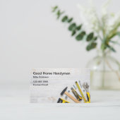 Eenvoudige Handyman Home Services Visitekaartjes (Staand voorkant)
