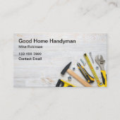 Eenvoudige Handyman Home Services Visitekaartjes (Voorkant)