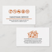 Eenvoudige Handyman Tools Home Reparaties Visitekaartje (Voorkant / Achterkant)