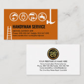 Eenvoudige handyman tools rand visitekaartje (Voorkant / Achterkant)
