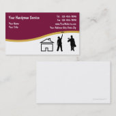 Eenvoudige handymansVisitekaartjes Visitekaartje (Voorkant / Achterkant)