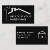 Eenvoudige handymansVisitekaartjes Visitekaartje (Voorkant / Achterkant)