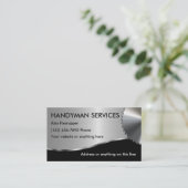 Eenvoudige handymansVisitekaartjes Visitekaartje (Staand voorkant)