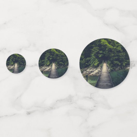 Eenvoudige hangbrug over de Idrijca, handschoen Confetti (Voorkanten)