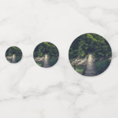 Eenvoudige hangbrug over de Idrijca, handschoen Confetti (Achterkanten)