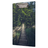 Eenvoudige hangbrug over de Idrijca, handschoen Klembord (Links)