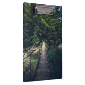 Eenvoudige hangbrug over de Idrijca, handschoen Klembord (Rechts)