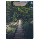 Eenvoudige hangbrug over de Idrijca, handschoen Klembord (Voorkant)