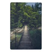 Eenvoudige hangbrug over de Idrijca, handschoen Mini Klembord (Achterkant)