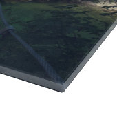 Eenvoudige hangbrug over de Idrijca, handschoen Snijplank (Hoek)