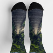 Eenvoudige hangbrug over de Idrijca, handschoen Sokken (Top)