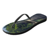 Eenvoudige hangbrug over de Idrijca, handschoen Teenslippers (Schuin)