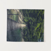 Eenvoudige hangbrug over de Idrijca, handschoen Wandkleed (Voorkant (horizontaal))