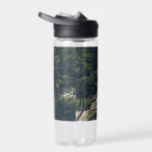 Eenvoudige hangbrug over de Idrijca, handschoen Waterfles (Rechts)