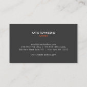 Eenvoudige hanger Logo voor kleding Biz, stomerije Visitekaartje (Achterkant)