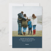 Eenvoudige hanukkah Arch | Moderne twee foto Feestdagenkaart (Achterkant)