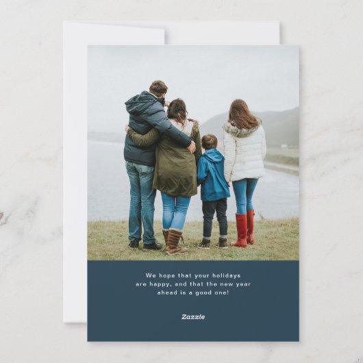 Eenvoudige hanukkah Arch | Moderne twee foto Feestdagenkaart (Achterkant)