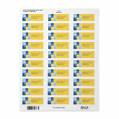 Eenvoudige Hanukkah Icons Return Address Label (Full Sheet)