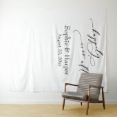 Eenvoudige Happily Ever After Foto Achtergrond Wandkleed (In Situ (horizontaal))