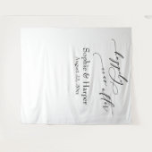 Eenvoudige Happily Ever After Foto Achtergrond Wandkleed (Voorkant (horizontaal))