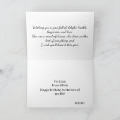 Eenvoudige Happy Birthday Handsome Verjaardag Kaar Kaart (Binnen)